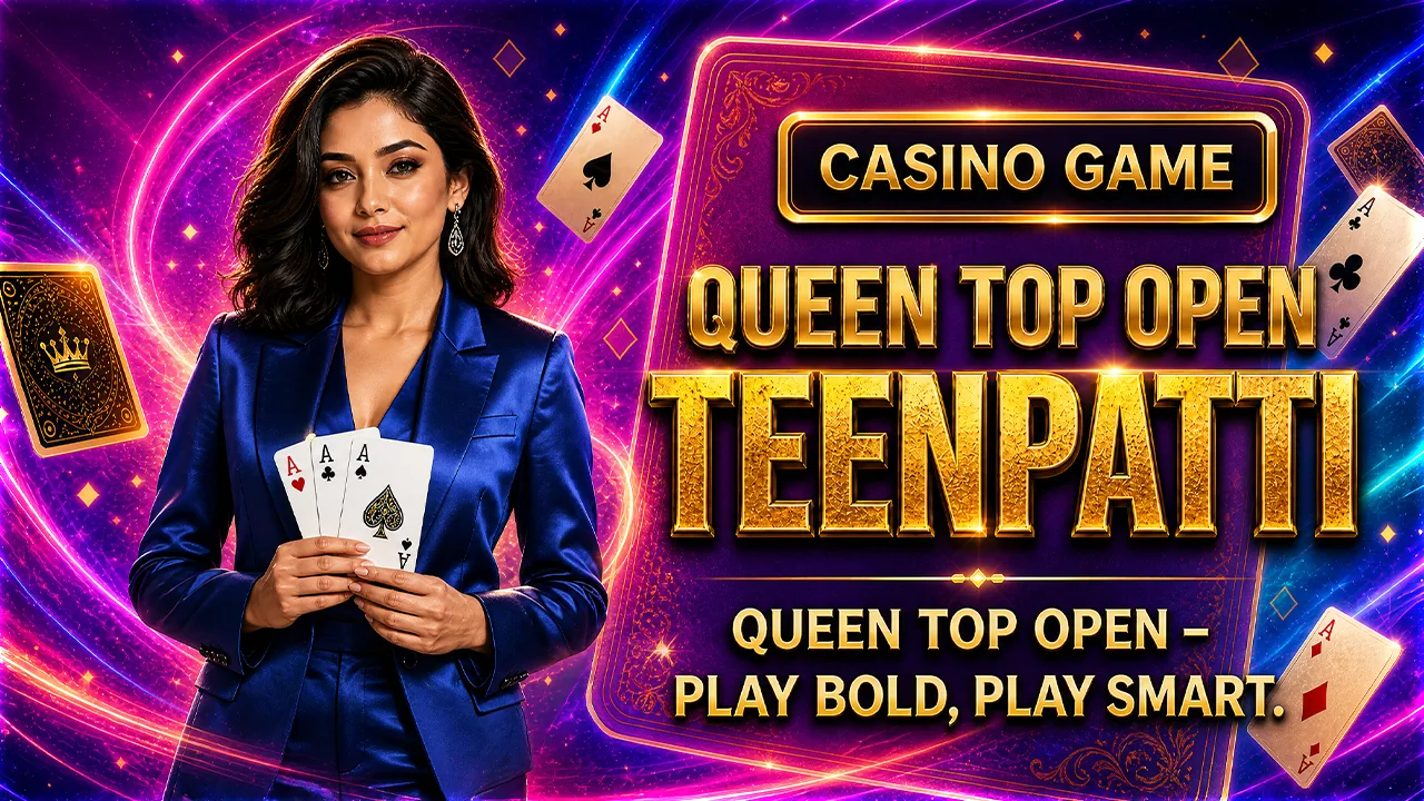 Queen Top Open Teenpatti card game